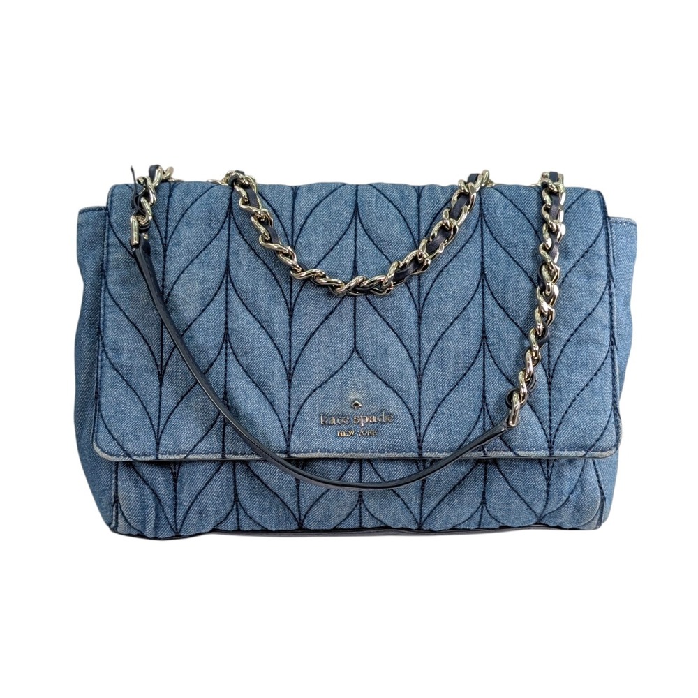 Kate Spade New York Briar Lane Denim Quilted Mini Emelyn Shoulder Bag